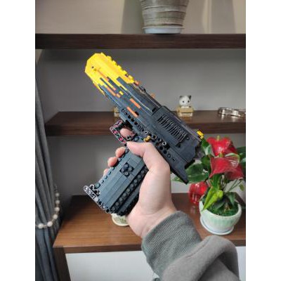 Đồ Chơi Lắp Ghép LEGO PUBG ARMY Của Kevin183, Lắp Ráp Mô Hình Lục DESERT EAGLE Vàng Đen FREE FIRE Với 700+ Mảnh Ghép