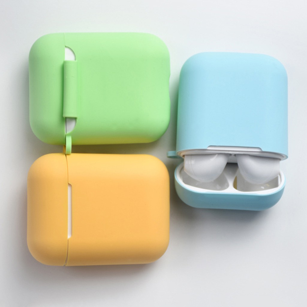 Vỏ Bảo Vệ Hộp Sạc Tai Nghe Airpods 1 / 2 Chống Trầy Kèm Phụ Kiện
