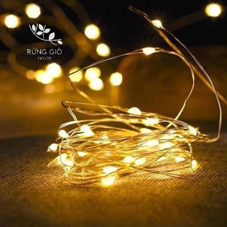 Dây đèn đom đóm 2m- đèn fairy light tình yêu lãng mạn, trang trí bằng pin và usb