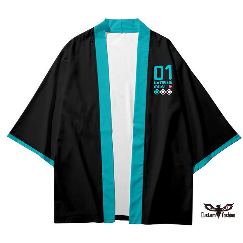 Áo Choàng Kimono Hóa Trang Hatsune Miku Thời Trang Mùa Hè Cho Nam Nữ