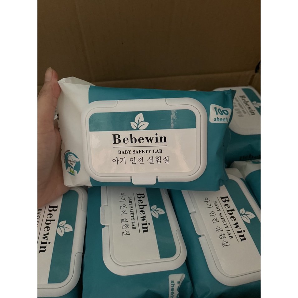 Khăn ướt không mùi Bebewin 100 tờ lớn