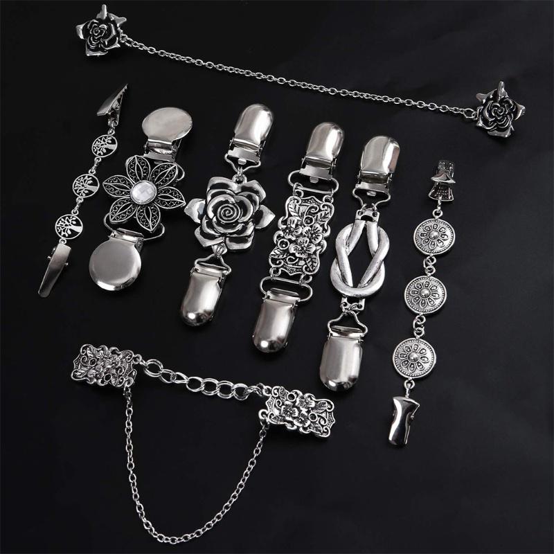 Sa Set 8 Ghim Cài Áo Nhiều Kiểu Dáng Thời Trang