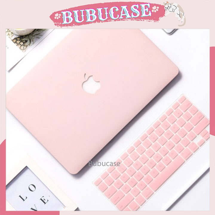 Ốp Macbook - Case Macbook Nhựa Dẻo Màu Pastel - Combo 2in1 Tặng Kèm Phủ Phím Cùng Màu - Full Dòng Máy - Link 1