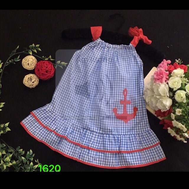 Hàng mới về các Mom ơi váy kẻ thô bé gái size 2-8y
