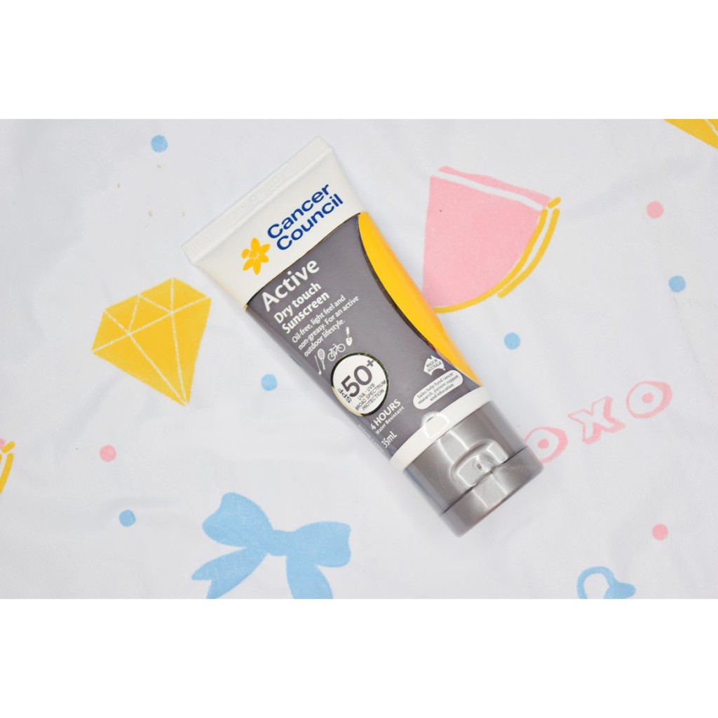 CANCER COUNCIL Kem Chống Nắng Active Grey Sunscreen SPF 50+/PA++++ UVA-UVB năng động 110ml