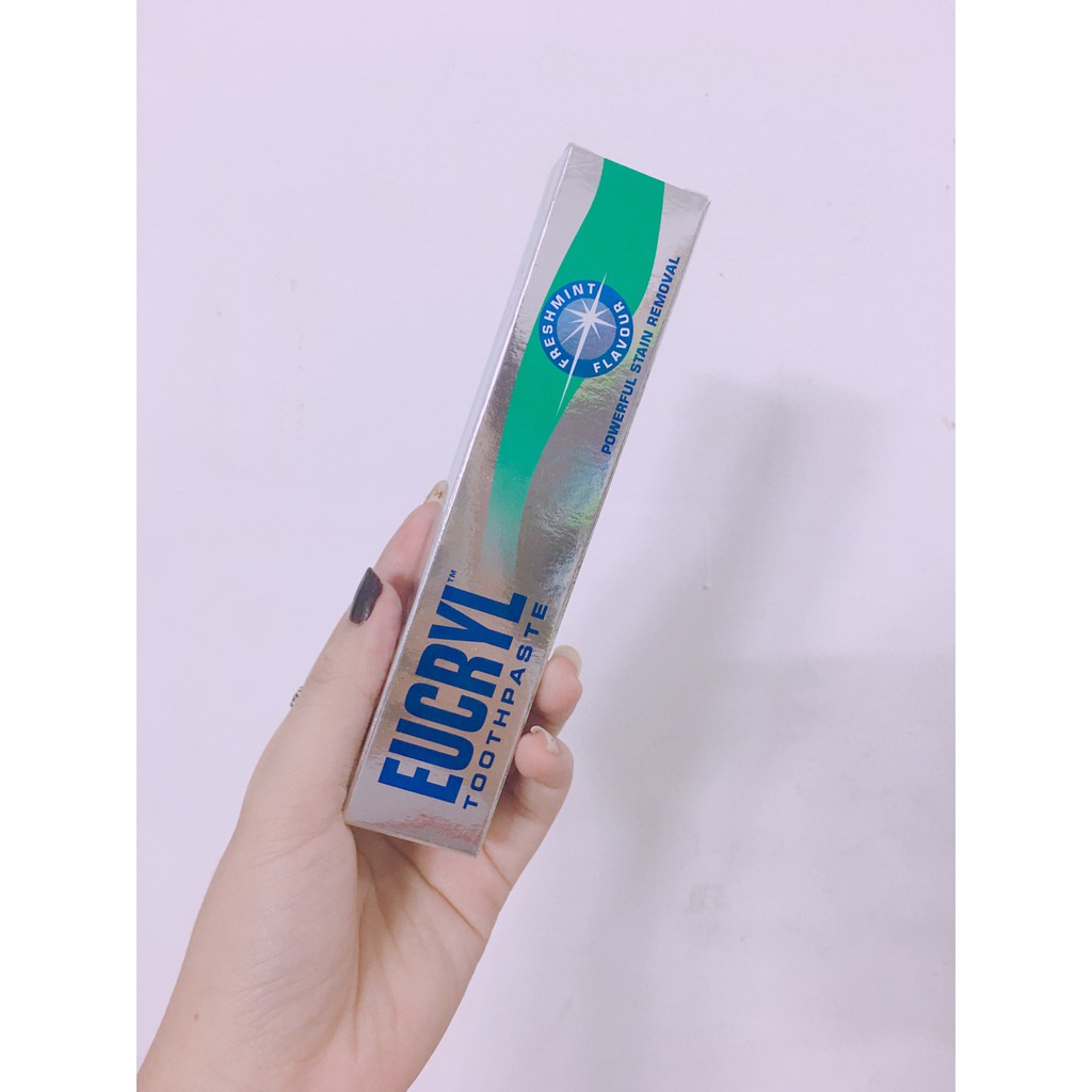 Kem Đánh Trắng Răng Eucryl Tooth Paste Freshmint 62g