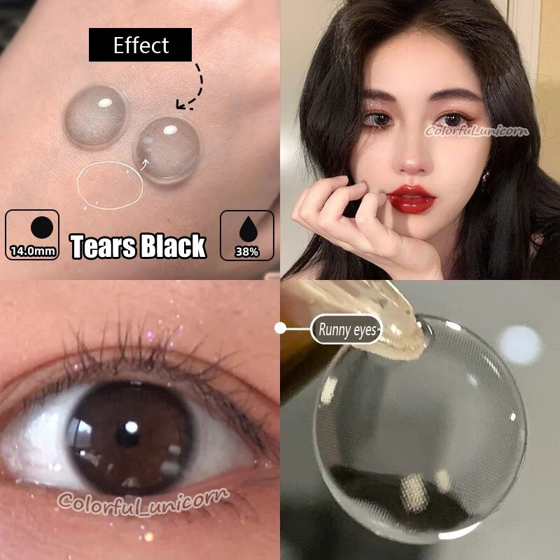 Kính áp tròng Colorhunter Dùng 1 Năm 14.0mm 0 - 8 Độ 1 cặp LYH