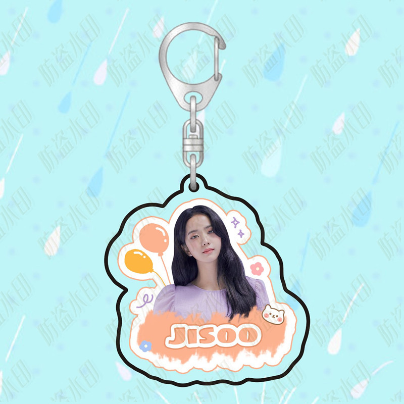 Móc khóa hai mặt in hình Blackpink đáng yêu dễ thương
