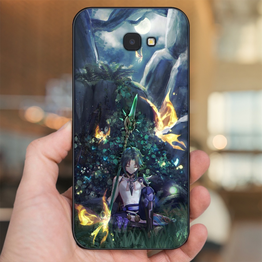 Ốp lưng Samsung J4 Plus viền đen in hình Xiao Genshin Impact