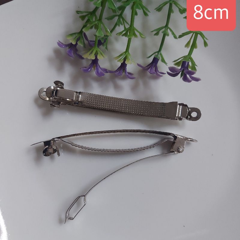 Kẹp sườn trơn , nguyên liệu cột tóc, size 7cm, 8cm, 10cm ( 1 túi /10 cái)
