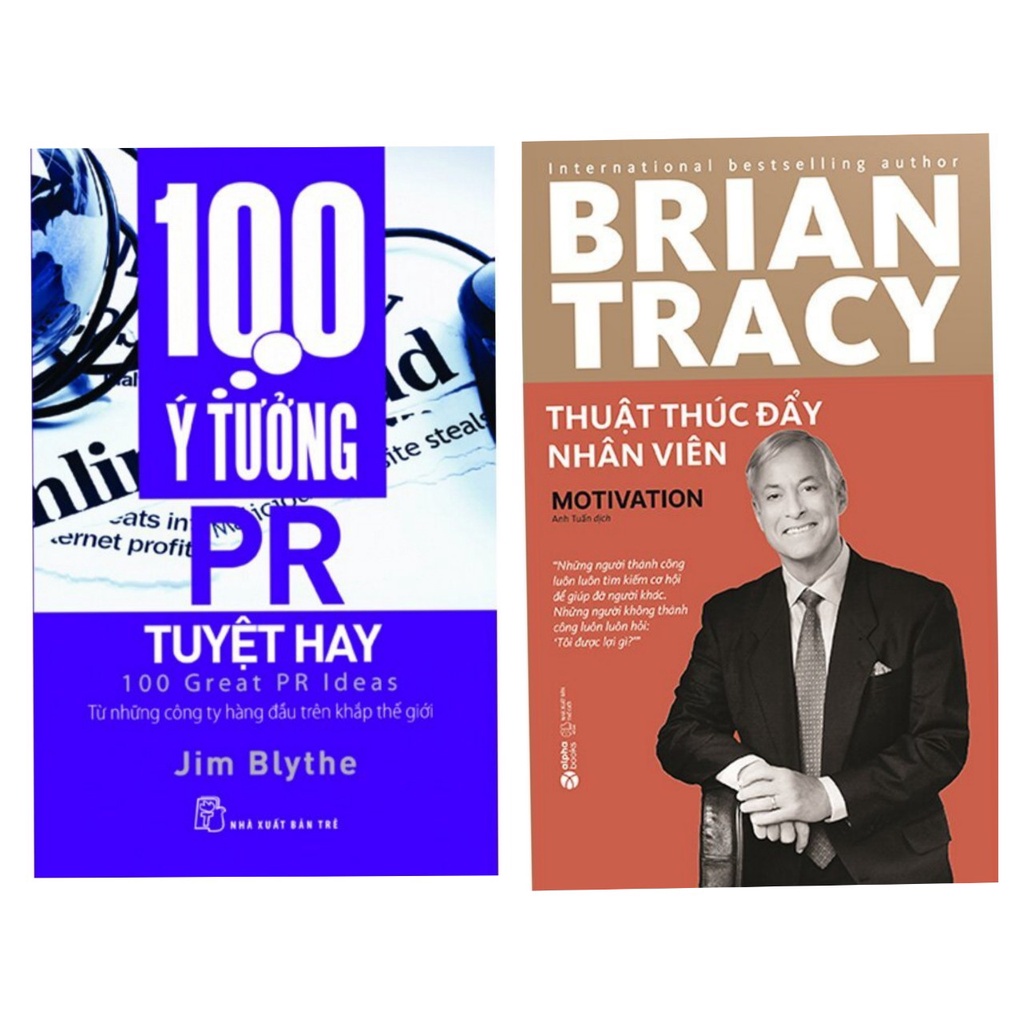 Sách - Combo2c: 100 Ý Tưởng PR Tuyệt Hay - tre + Thuật Thúc Đẩy Nhân Viên - Tái Bản 2022 -al