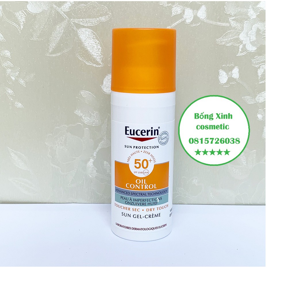 Kem chống nắng kiểm soát dầu Eucerin Sun Gel-Creme Oil Control Dry Touch SPF 50+
