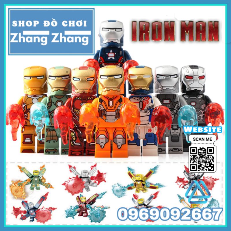 Đồ chơi xếp hình người sắt Iron man trong The avengers Endgame Infinity War - Age of Ultron Minifigures SY1103