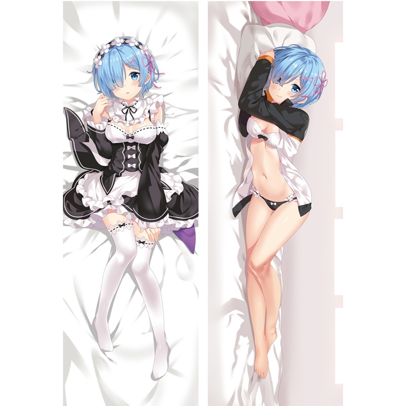 Vỏ Gối Ôm In Hình Nhân Vật Anime Re: Zero kara Hajimeru Isekai Seikatsu Rem Ram 50 * 150cm