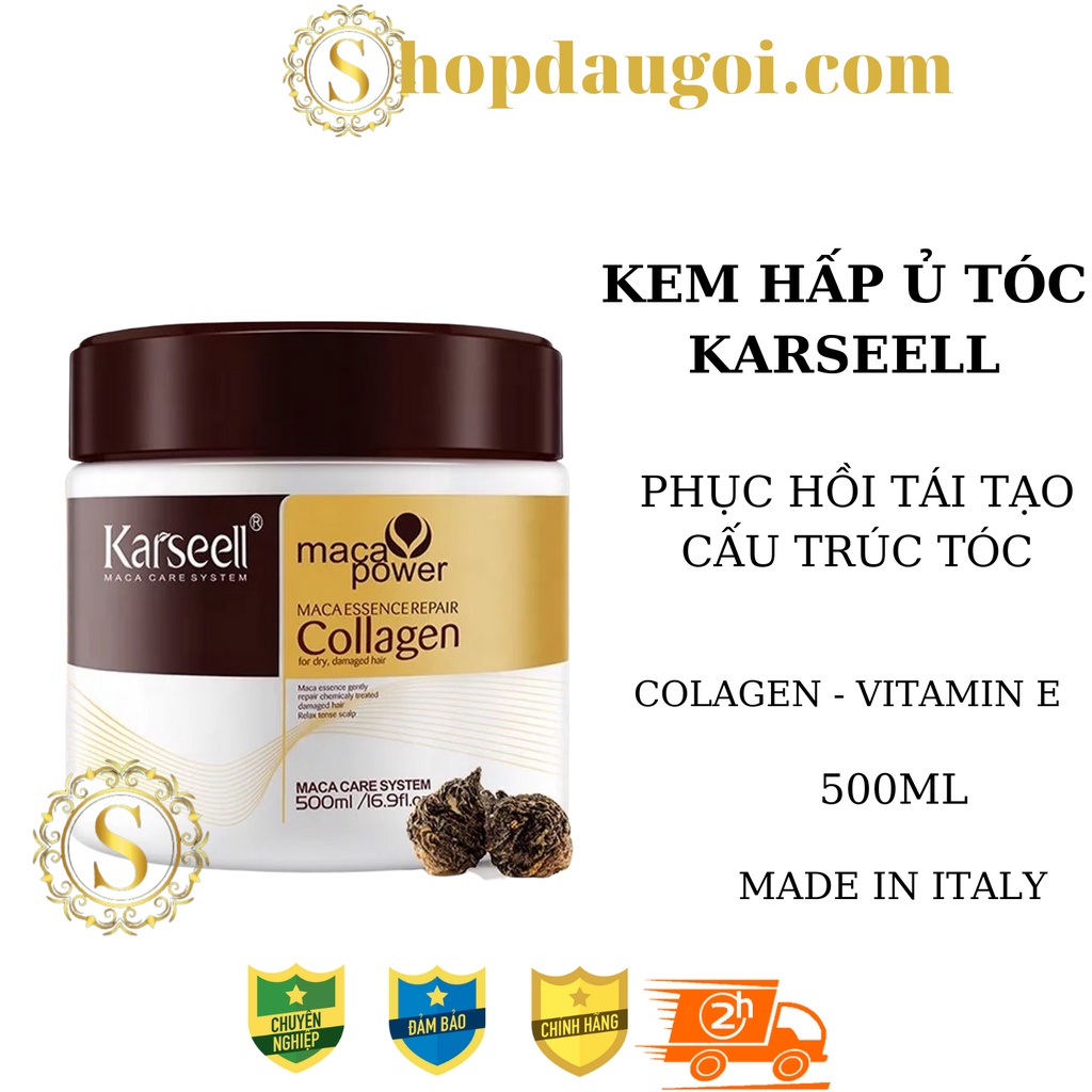 Kem Hấp Tóc KARSEELL, Ủ Tóc Collagen, Kem Ủ Tóc Collagen KARSEELL 500ML Chính Hãng