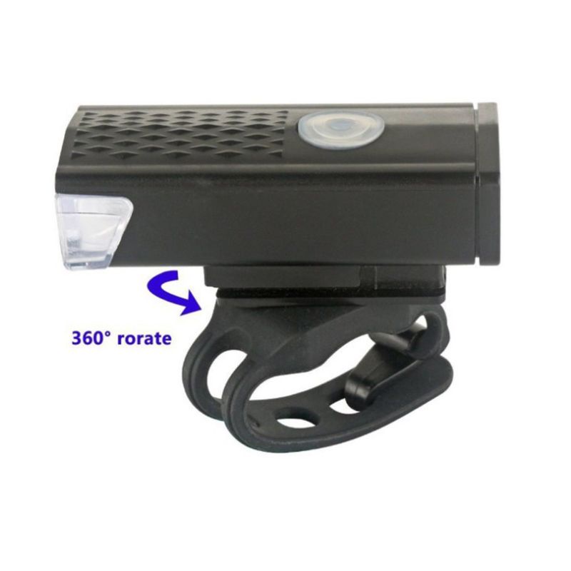Đèn pha xe đạp LED sạc USB chống thấm nước dễ dàng lắp đặt an toàn tiện lợi