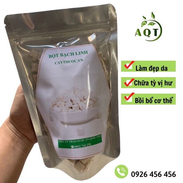 Bạch Linh [LOẠI 1] 500g (Viên Trắng, Đẹp), Viên Bạch Linh Nguyên Chất Thượng Hạng | Thảo dược An Quốc Thái