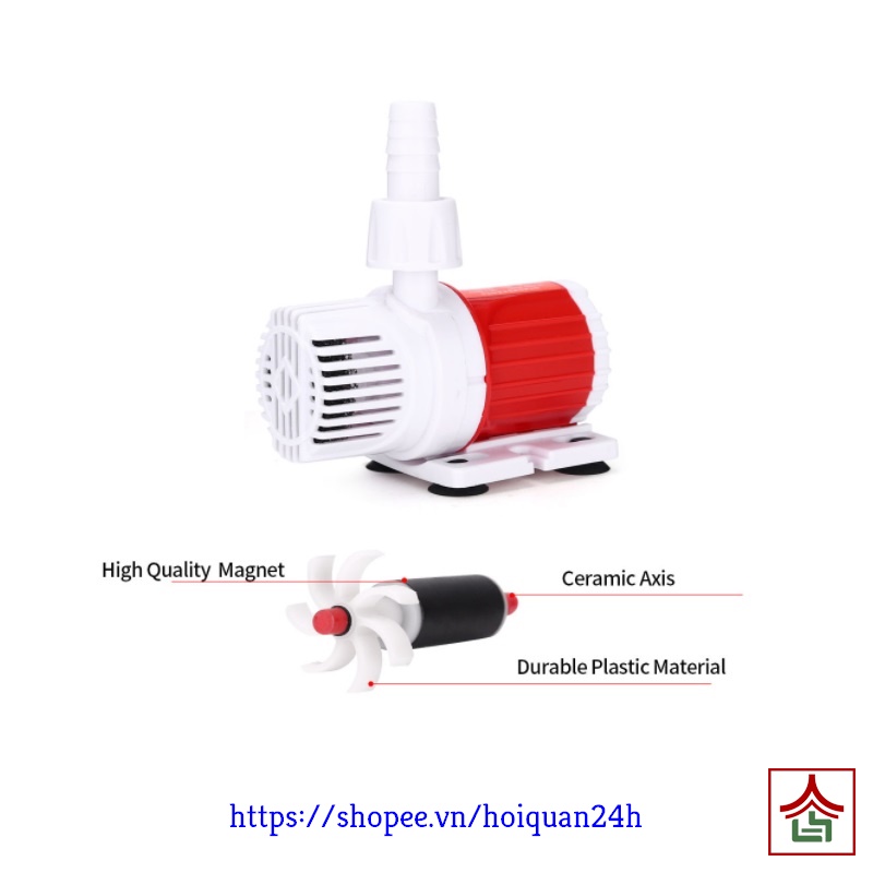 Máy Bơm Chìm Mini 12v 20W Không Chổi Than Cho Bể Cá Thuỷ Sinh