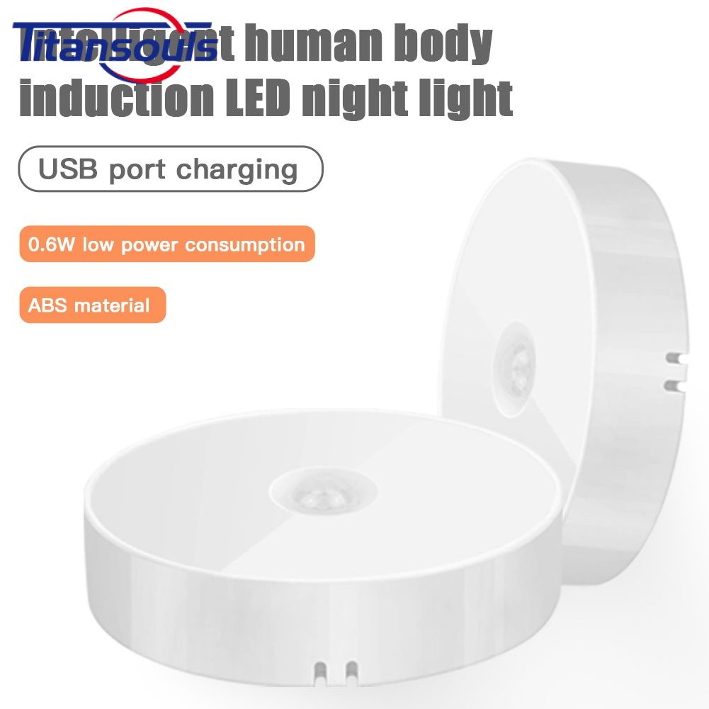 Sẵn sàng✅Cảm Biến chuyển động LED Ánh Sáng Ban Đêm USB Có Thể Sạc Lại Năng Lượng-tiết kiệm Nhà Vệ Sinh Phòng Ngủ Cầu Thang Thông Minh Đèn Cảm Ứng Cơ Thể TTS