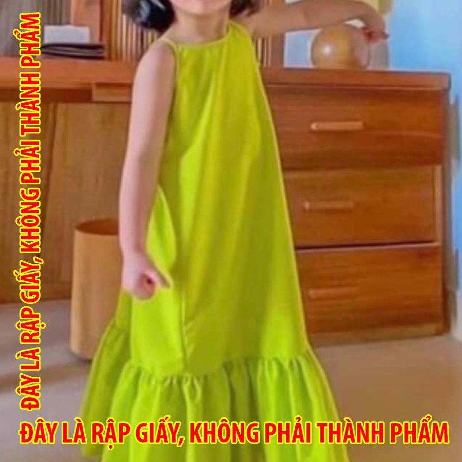 Rập giấy 30084 - Maxi đuôi cá cổ trễ - size lớn
