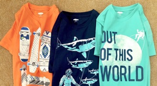Áo thun bé trai Old Navy size đại