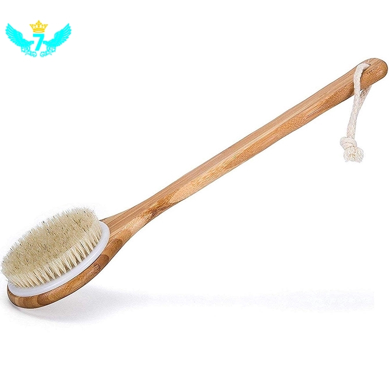 (Hàng Mới Về) Bàn Chải Tắm Chà Lưng Tẩy Tế Bào Chết Có Tay Cầm Dài Tiện Dụng