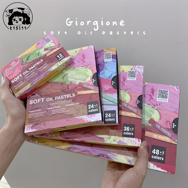 Màu Sáp dầu Giorgione 12/24/36/48 Soft Oil Pastels Hạng Hoạ Sĩ