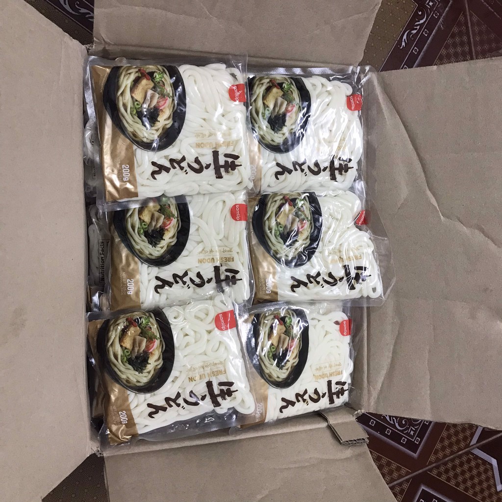 Thùng 30 Gói Mì Udon Tươi Samlip Hàn Quốc