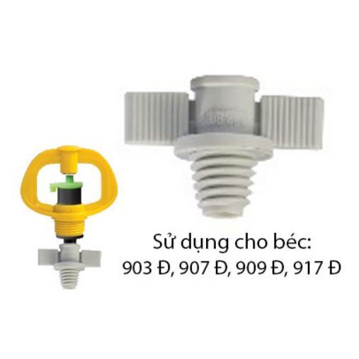 NỐI LỖ CẮM 5LY REN CÔN (MÀU XÁM) (BỊCH 5 CÁI)