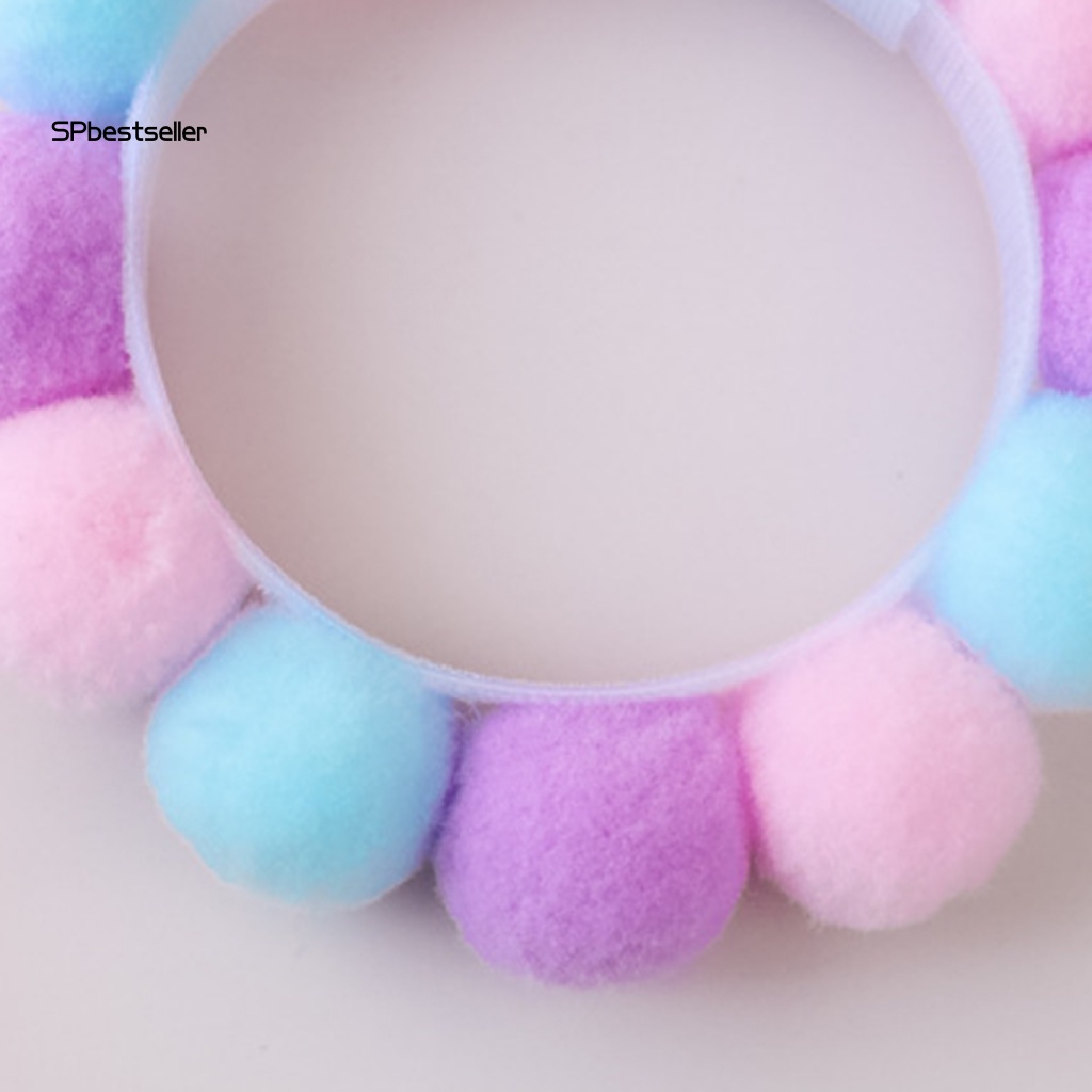 Vòng Cổ Họa Tiết Bóng Lông Siêu Nhẹ Dễ Thương Dành Cho Thú Cưng/Mèo Kitty