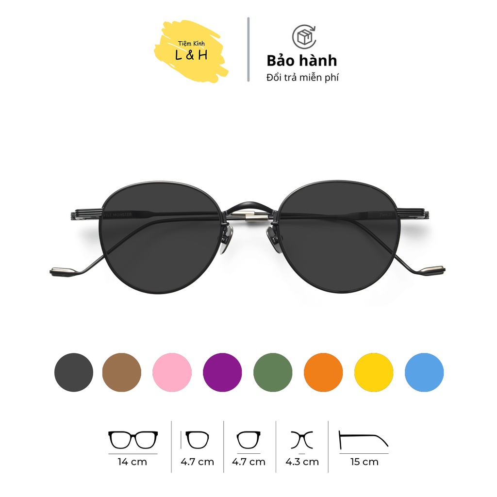 Kính râm chống UV GM Tom21 dành cho nam nữ [KHÔNG CẬN - CÓ CẬN]