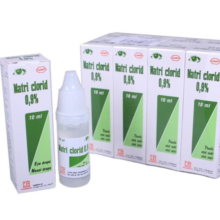 Lốc 10 lọ Nước muối sinh lý Natri clorid 0,9% (10ml)