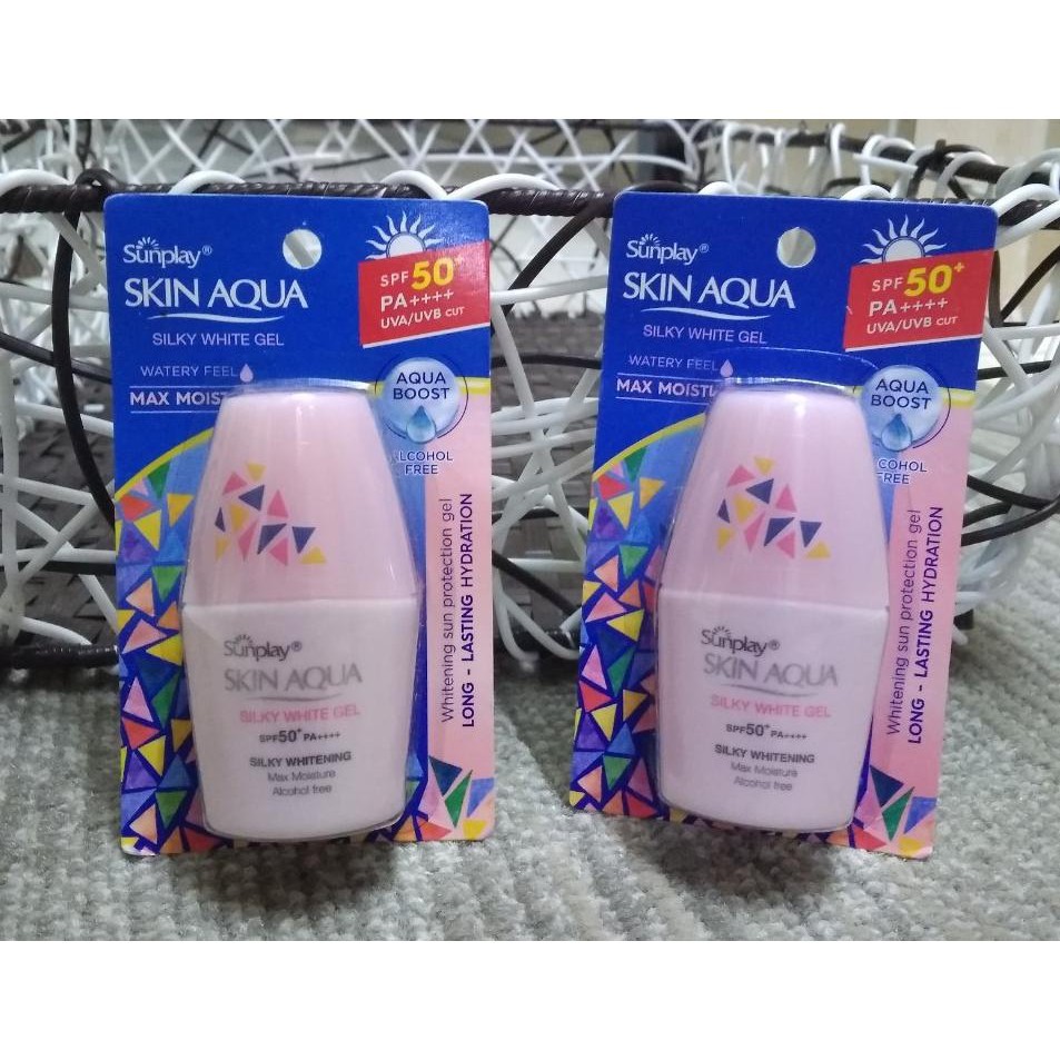 [Hot] Gel chống nắng dưỡng da trắng mịn Skin Aqua Sunplay SPF 50+, PA++++ cho da khô #uni