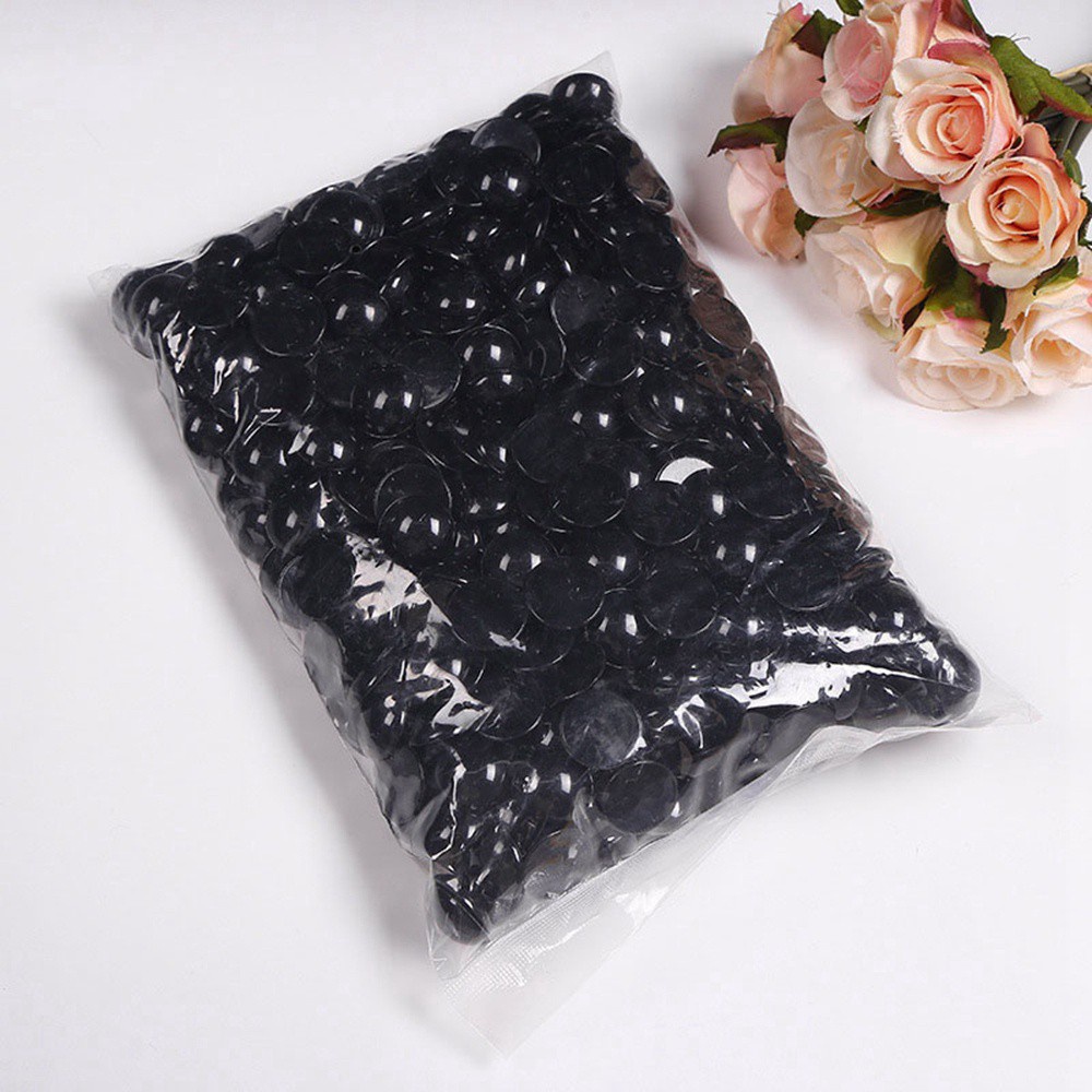 Bebetterm 100Pcs Fashion Black Safety Doll Eyes Plastic DIY Baby Kids 3-12mm Plush Toy Bears Needle Felting Decoration