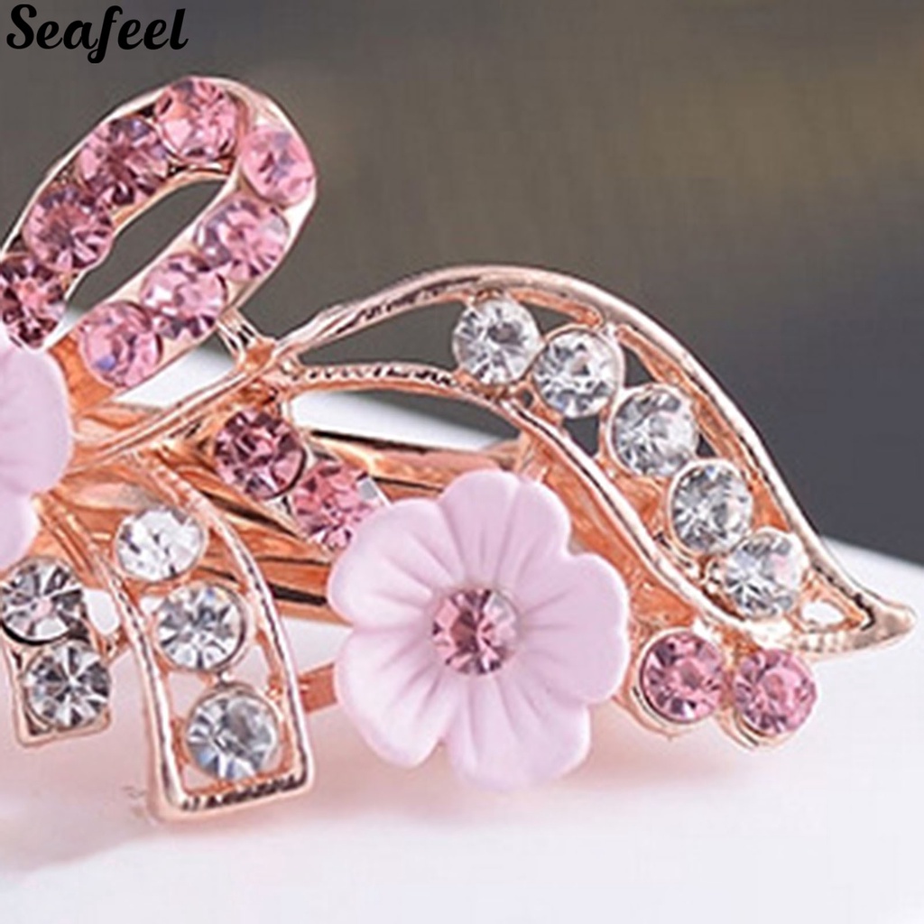sf_Kẹp tóc đuôi ngựa hình chim công ổn định cho nữ