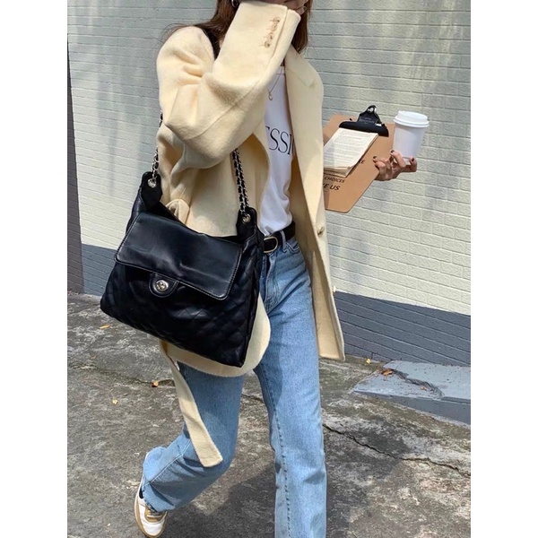 Túi tote trần trám size lớn