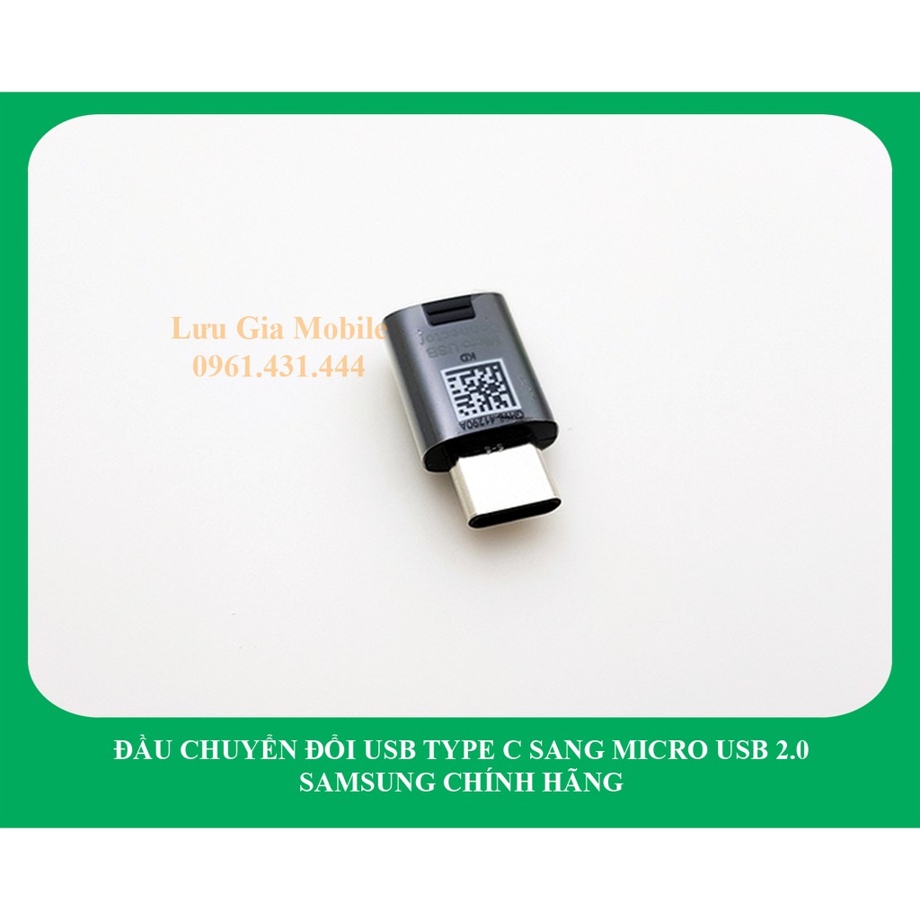 Đầu chuyển đổi USB Type C sang Micro USB 2.0 Samsung Galaxy S9 chính hãng G960