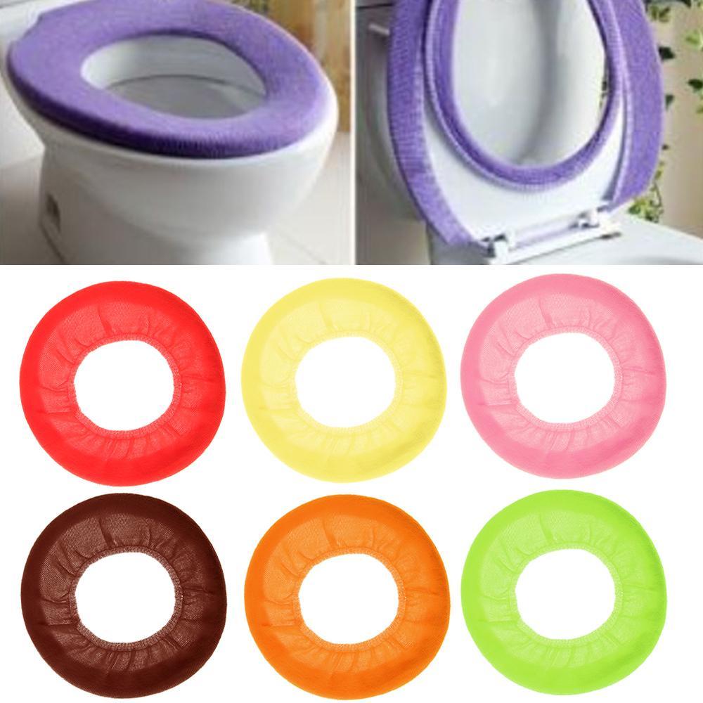 Đệm Lót Bồn Cầu Hình Chữ O Mềm Mại Ấm Áp Thoải Mái Có Thể Giặt Sạch