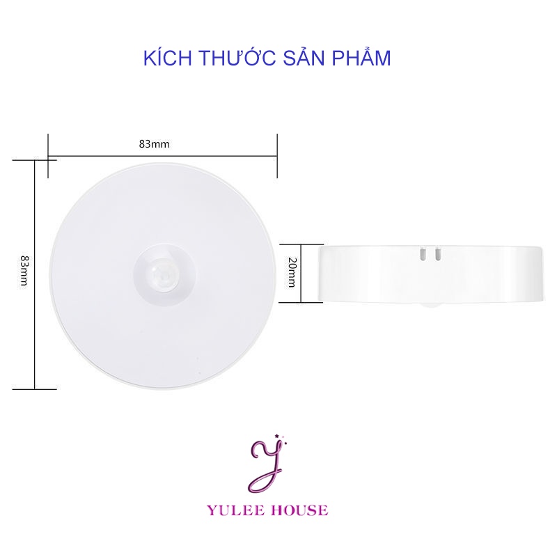 ĐÈN LED CẢM BIẾN THÔNG MINH TỰ ĐỘNG CHIÊU SÁNG - ĐÈN CẢM ỨNG DÁN TƯỜNG SẠC USB