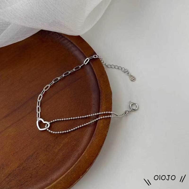 Vòng Tay Hai Lớp Thiết Kế Đục Lỗ Đơn Giản Thời Trang Cho Nữ