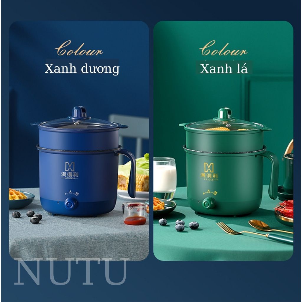 Nồi Lẩu Điện Mini 2 Tầng Tiện Lợi, Bếp Điện Đa Năng Phục Vụ Nhiều Nhu Cầu