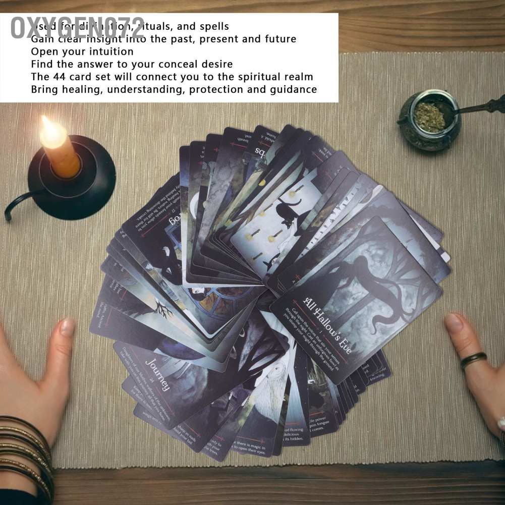Oxygen072 Divination Card Tarot Witch Season Future Telling Mysterious Secret World Cards for Game Gift
