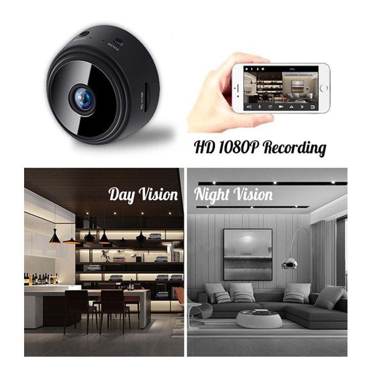 Camera giám sát A9 FullHD 1080p IP wifi kết nối với điện thoại, quay ban đêm