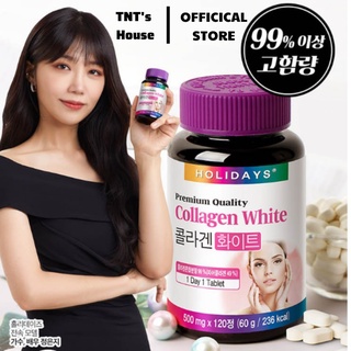 Collagen trắng da, Collagen Holidays White chống lão hóa, làm sáng da Hàn Quốc kèm bill