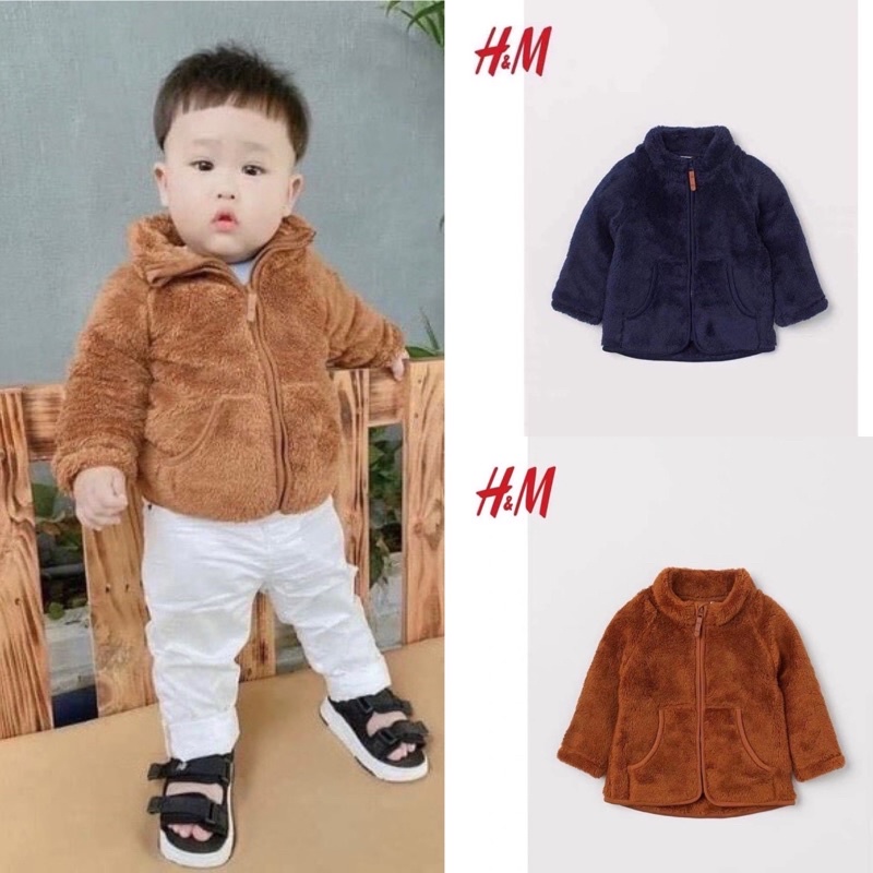 Áo khoác lông HM dư xịn bé trai bé gái