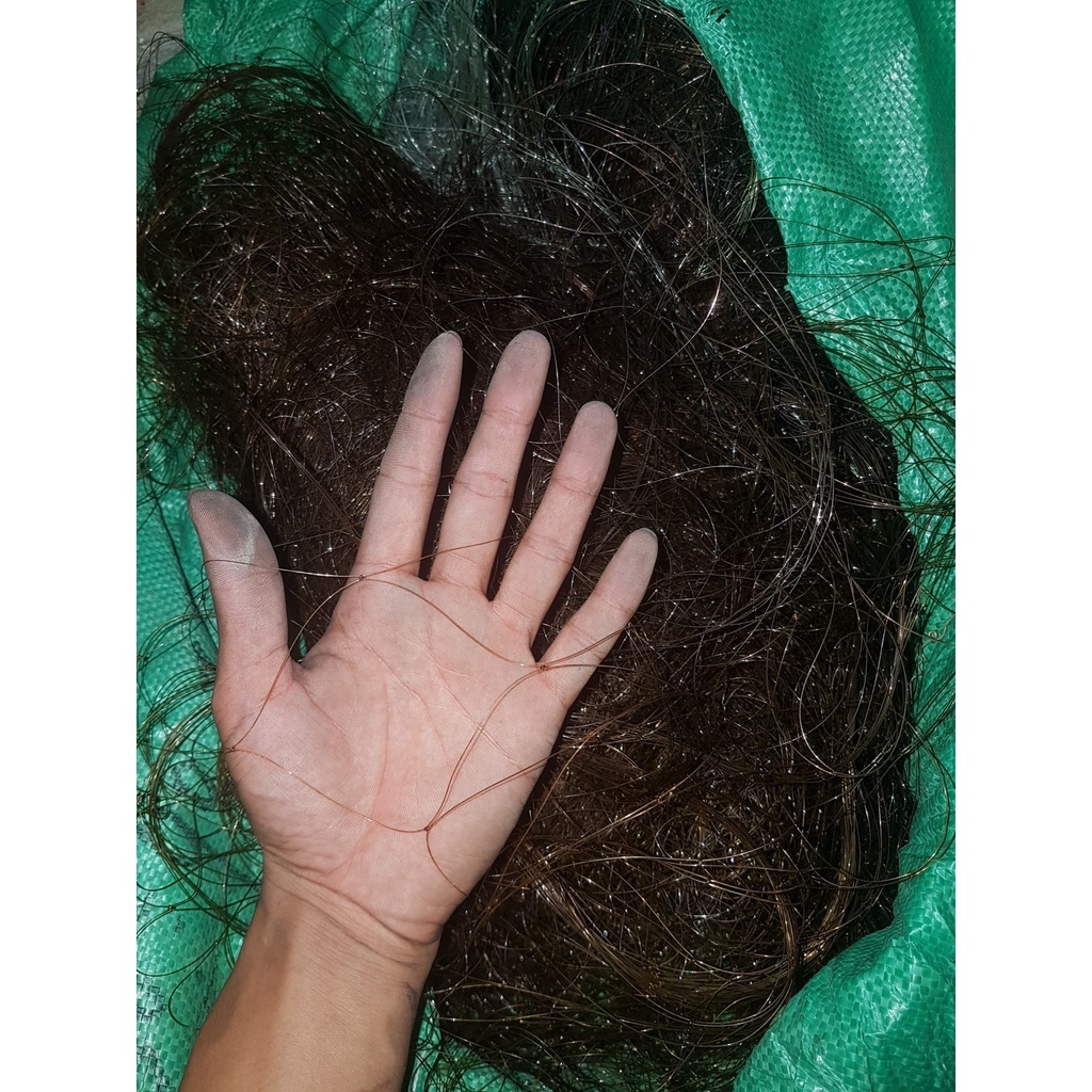Lưới Dù đánh gà Rừng Dài 50m cao 5m viền dưới bấm chì kẹp cước mắt lỗ 12 phân