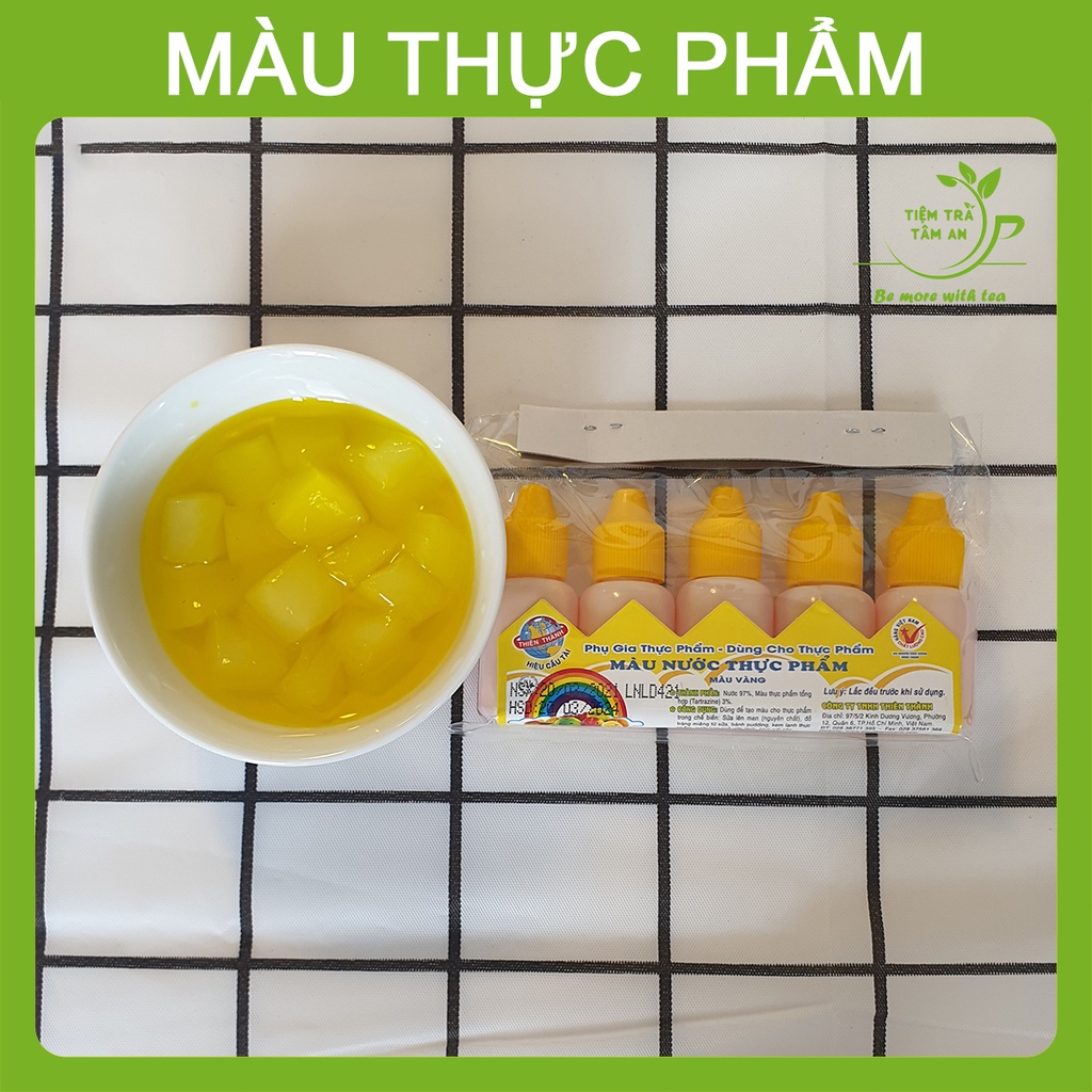 Màu thực phẩm Thiên Thành, màu nước thực phẩm Thiên Thành lọ 10 mL, phẩm màu - Tiệm Trà Tâm An