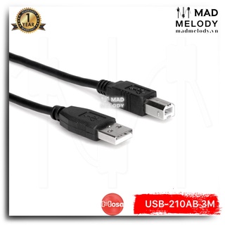 Hosa High Speed USB Cable USB-210AB (3m) (Type A - Type B) [Dây cáp máy in soundcard controller USB 2.0, Brand New]