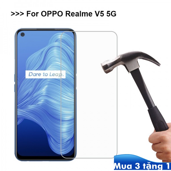 Kính Cường Lực Cho OPPO Realme Reno3 Reno4 A52 A53 A55 A71 A72 A73 A77 A79 A83 A91 A92 A93 V3 V5 7 Pro 2017 2018 2020