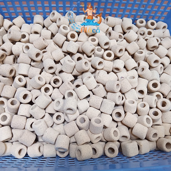 Bao 1kg vật liệu lọc xử lý nước bể cá cảnh sứ viên Yeben Round Bio Ring